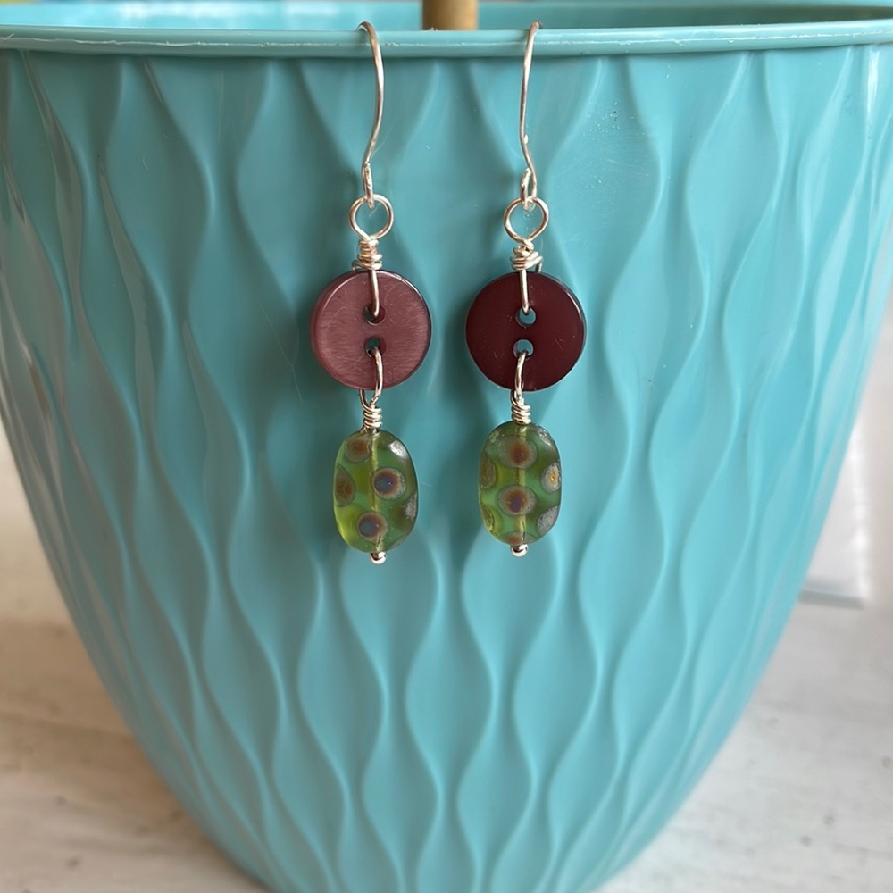 Button Earrings